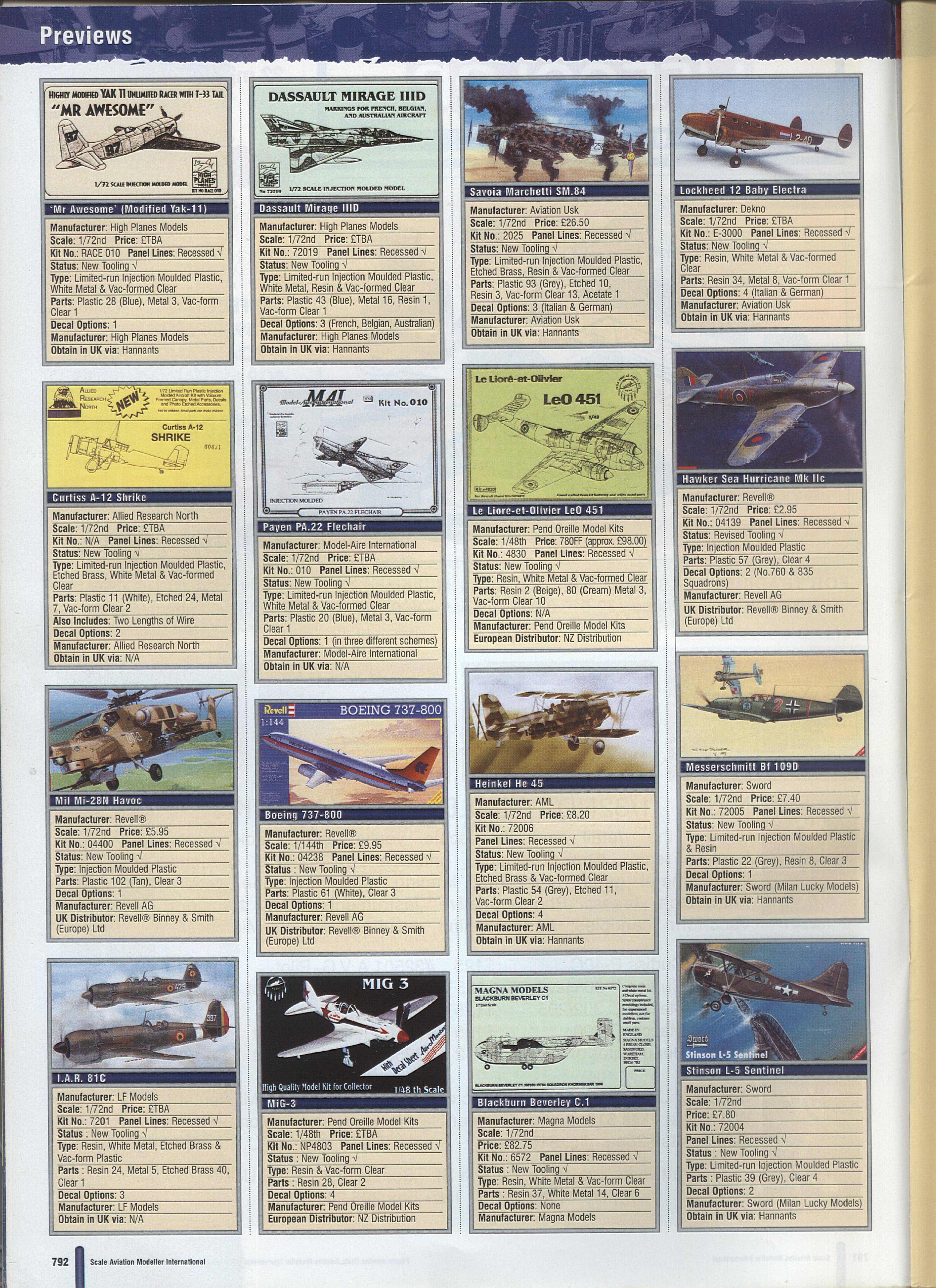 Scale Aviation Modeller International 1999-11